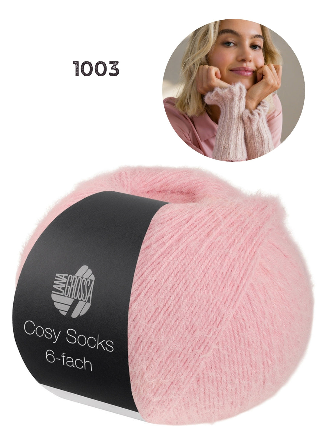 Breipakket Cosy Socks 6-fach polswarmers kleur 1003