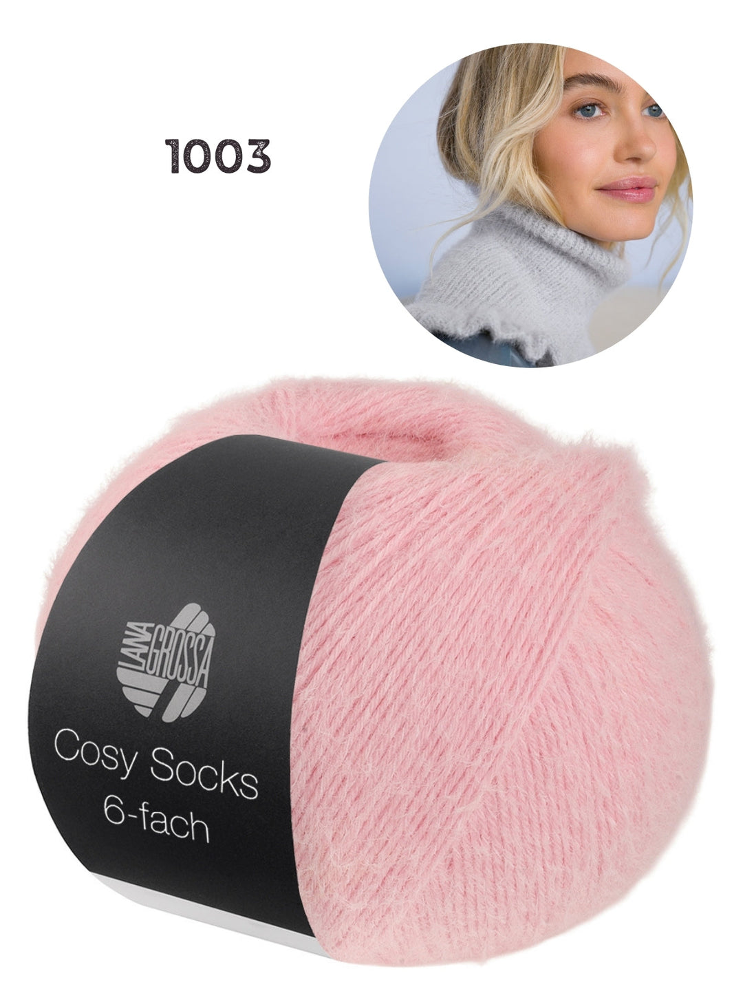 Breipakket Cosy Socks 6-fach col kleur 1003