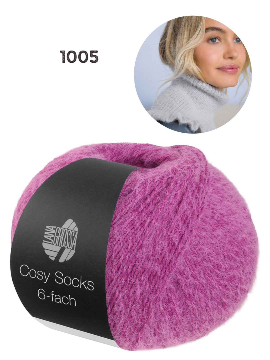 Breipakket Cosy Socks 6-fach col kleur 1005