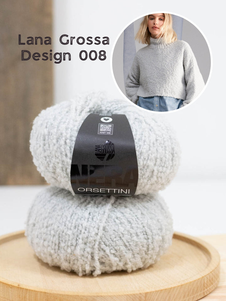 Strickpaket Orsettini Pullover mit Stehkragen