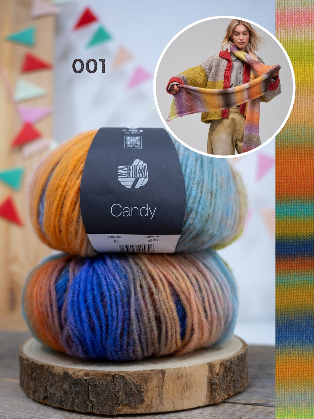 Strickpaket Candy Schal