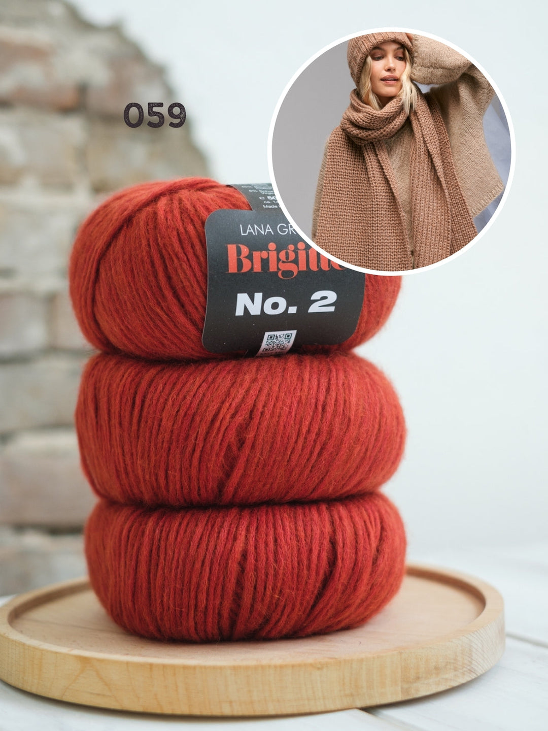 Strickpaket Brigitte No. 2 Mütze