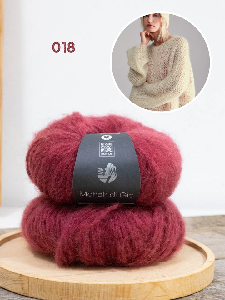 Strickpaket Mohair di Gio Oversize-Pullover