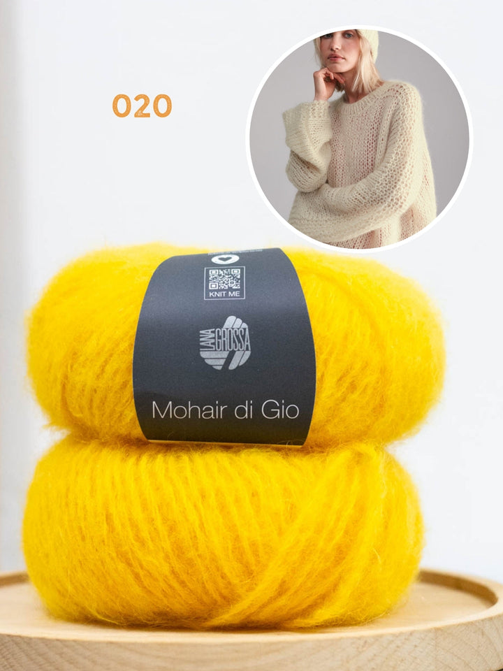 Strickpaket Mohair di Gio Oversize-Pullover