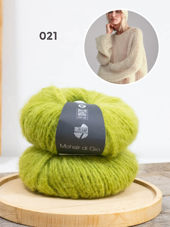 Strickpaket Mohair di Gio Oversize-Pullover