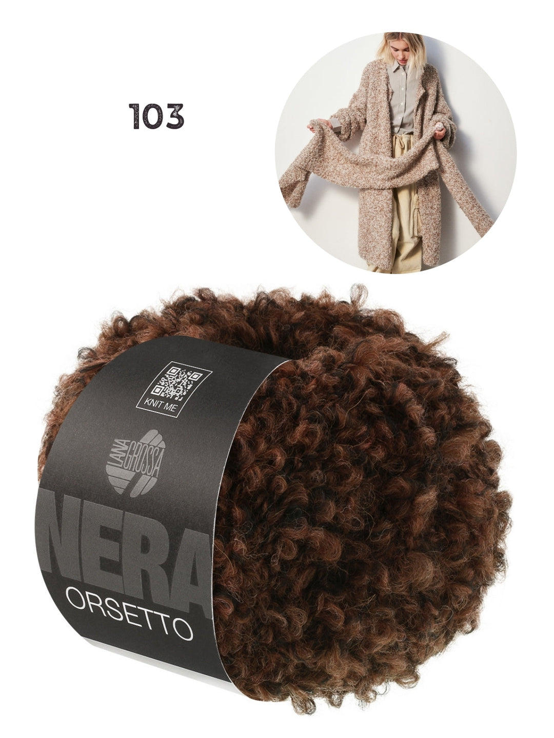 Strickpaket Orsetto breiter Schal