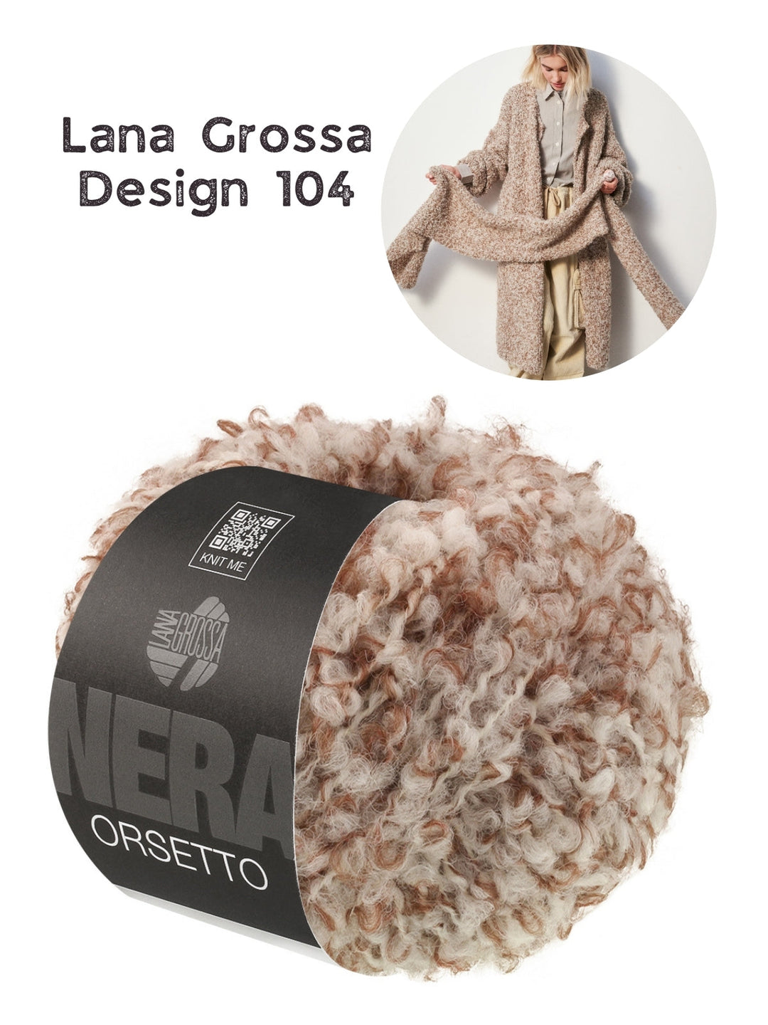 Strickpaket Orsetto breiter Schal