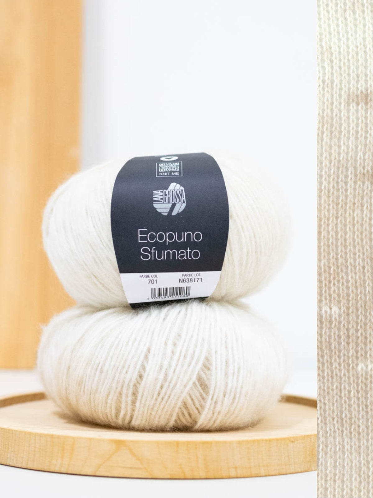 Ecopuno Sfumato 701 Rohweiß/Beige