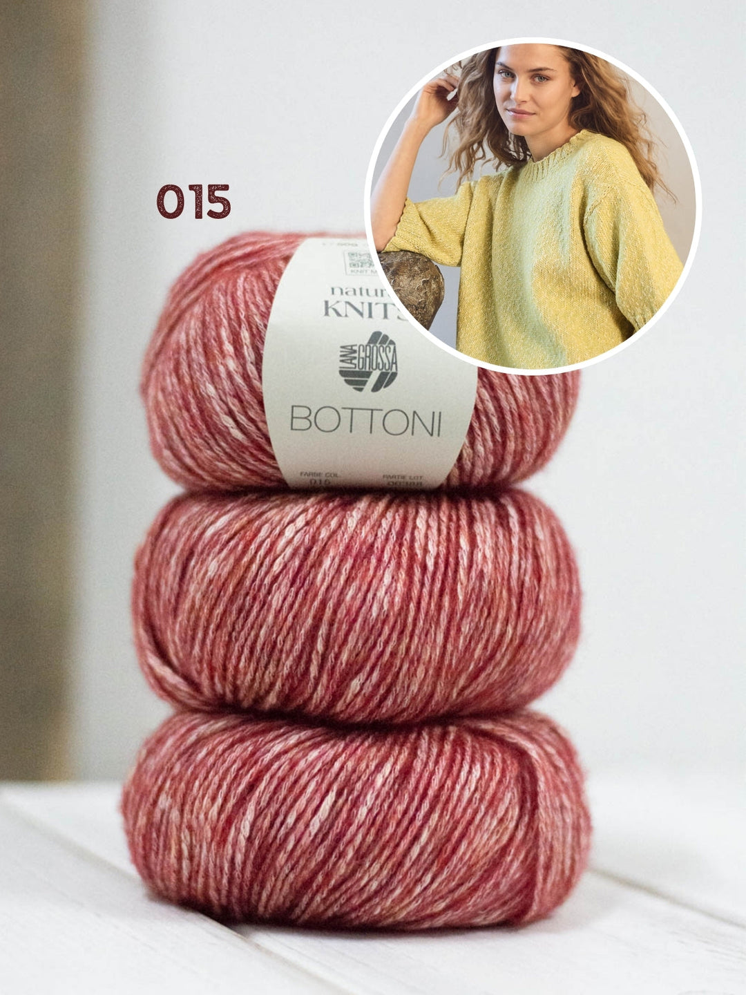 Strickpaket Bottoni Kurzarm Pullover
