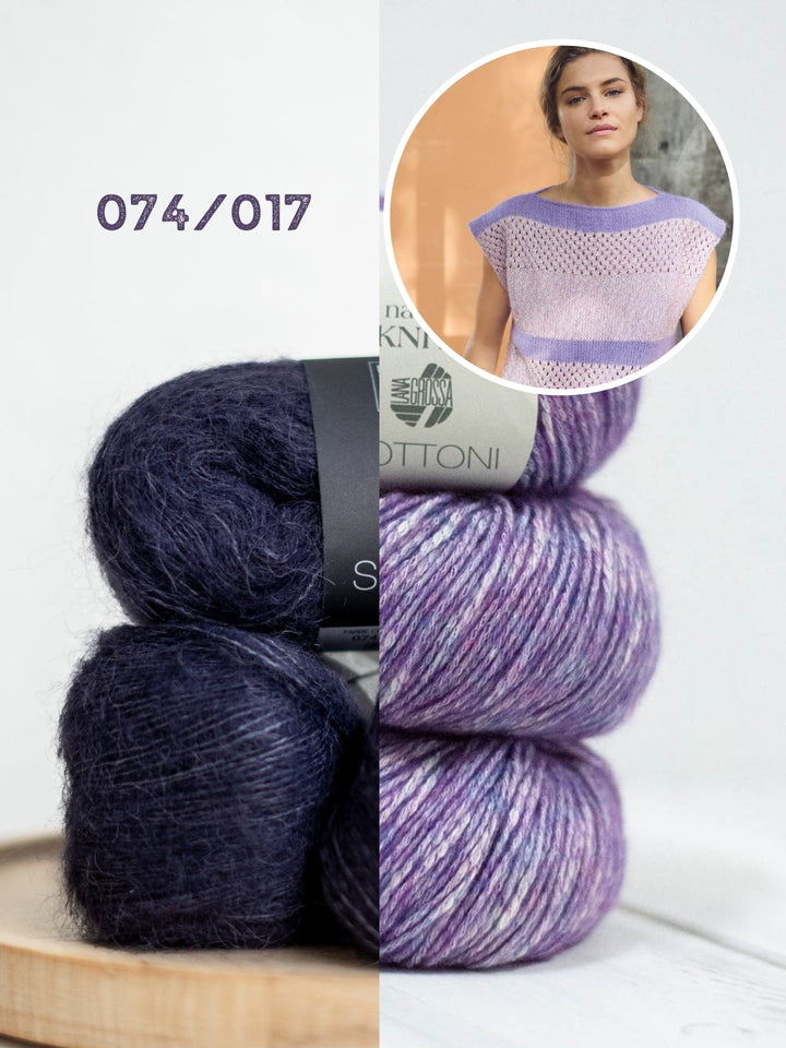 Strickpaket Setasuri Bottoni Top