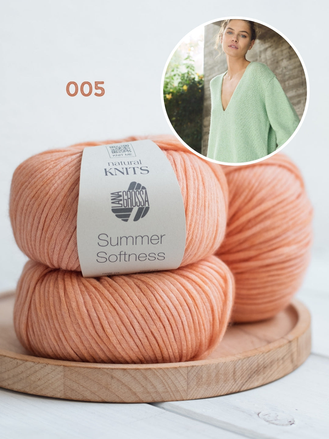 Strickpaket Summer Softness Tunika mit V-Ausschnitt