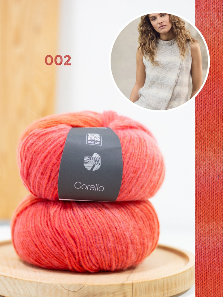 Strickpaket Corallo asymmetrisches Top