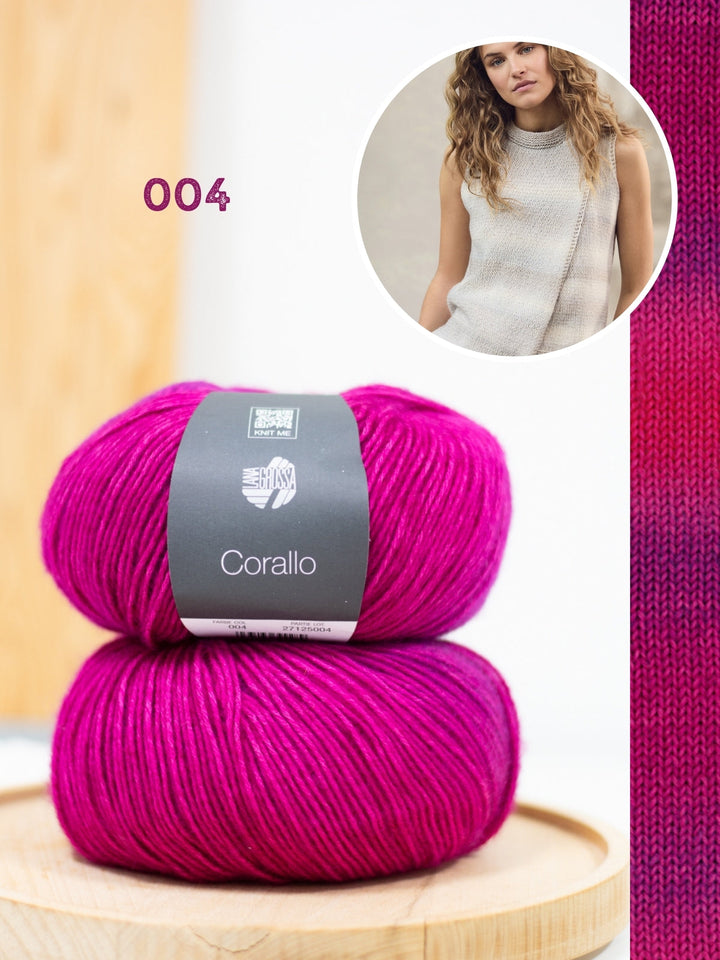 Strickpaket Corallo asymmetrisches Top