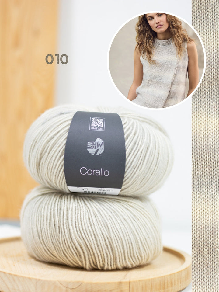 Strickpaket Corallo asymmetrisches Top