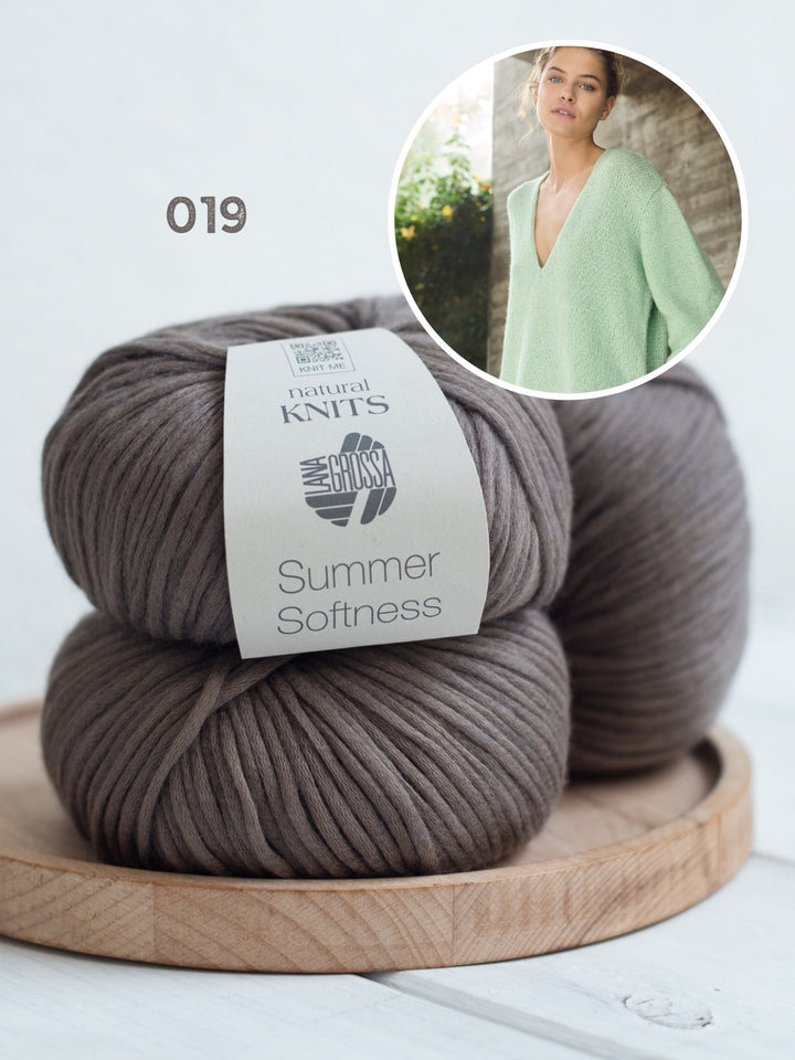 Strickpaket Summer Softness Tunika mit V-Ausschnitt