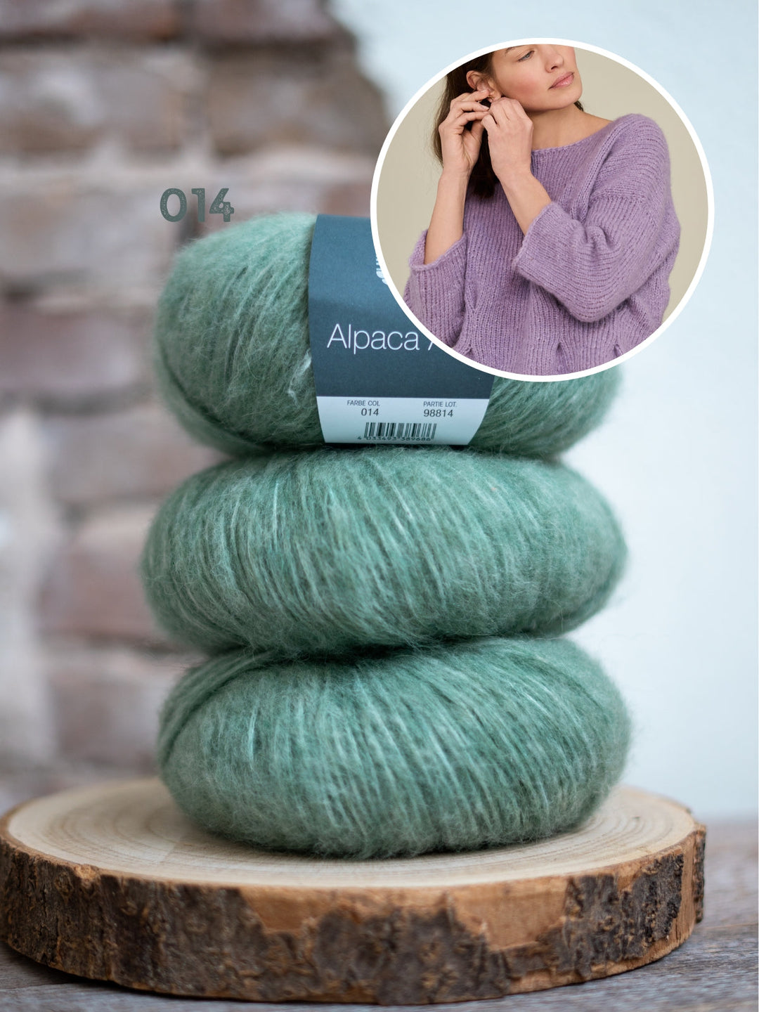 Strickpaket Alpaca Air II Top-down Peplum-Pullover