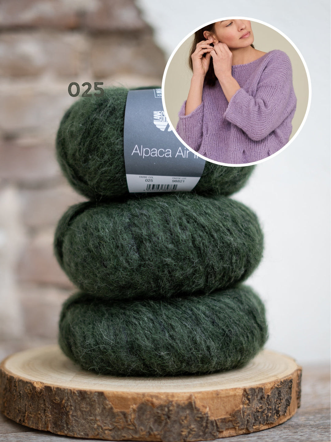 Strickpaket Alpaca Air II Top-down Peplum-Pullover