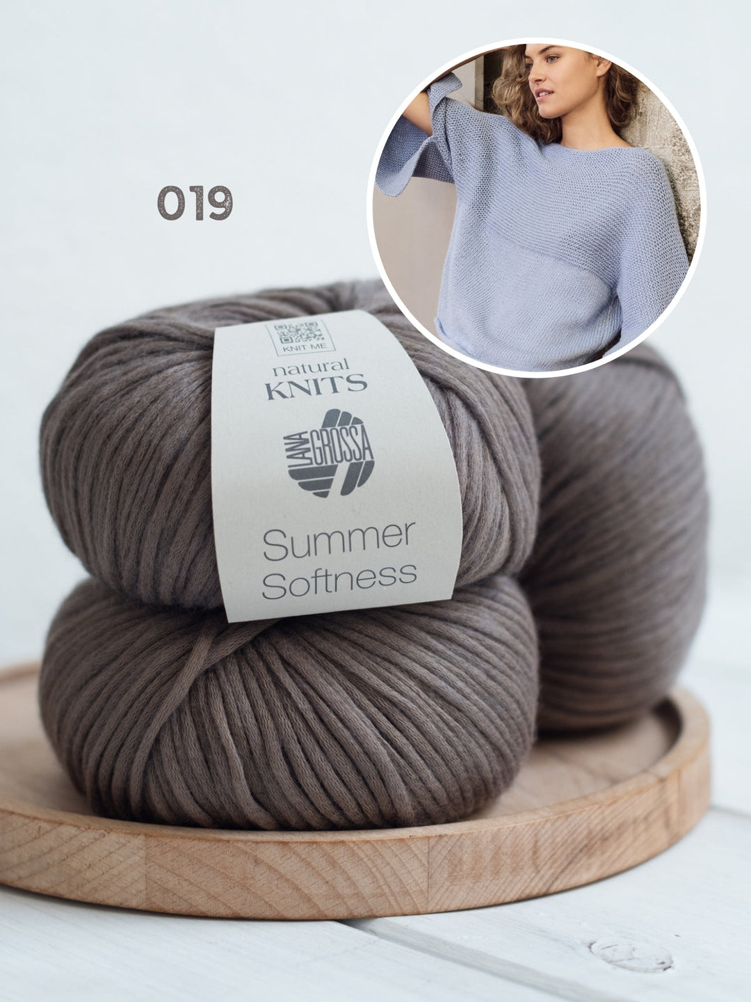 Strickpaket Summer Softness Pullover mit Rippenstruktur