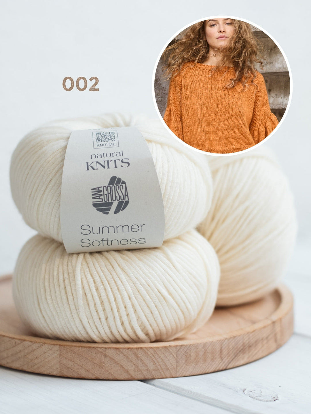 Strickpaket Summer Softness Shirt mit gerafften Ärmeln