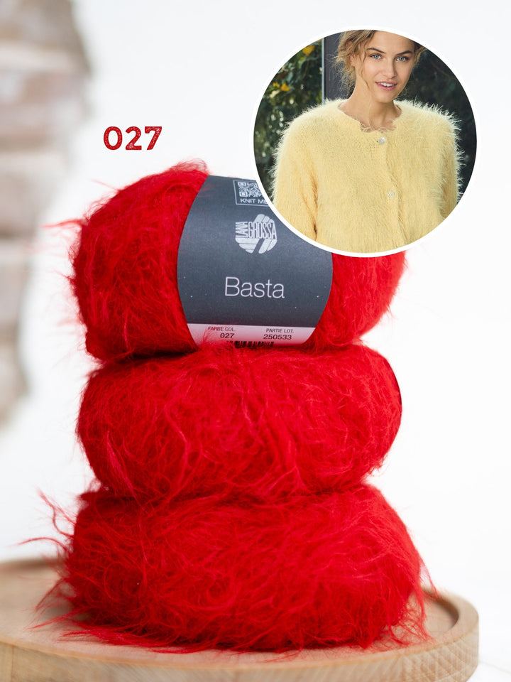 Strickpaket Basta Jacke mit kurzen Ärmeln