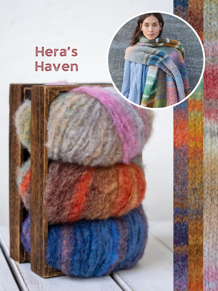 Strickpaket Gigante Multi Breiter Schal