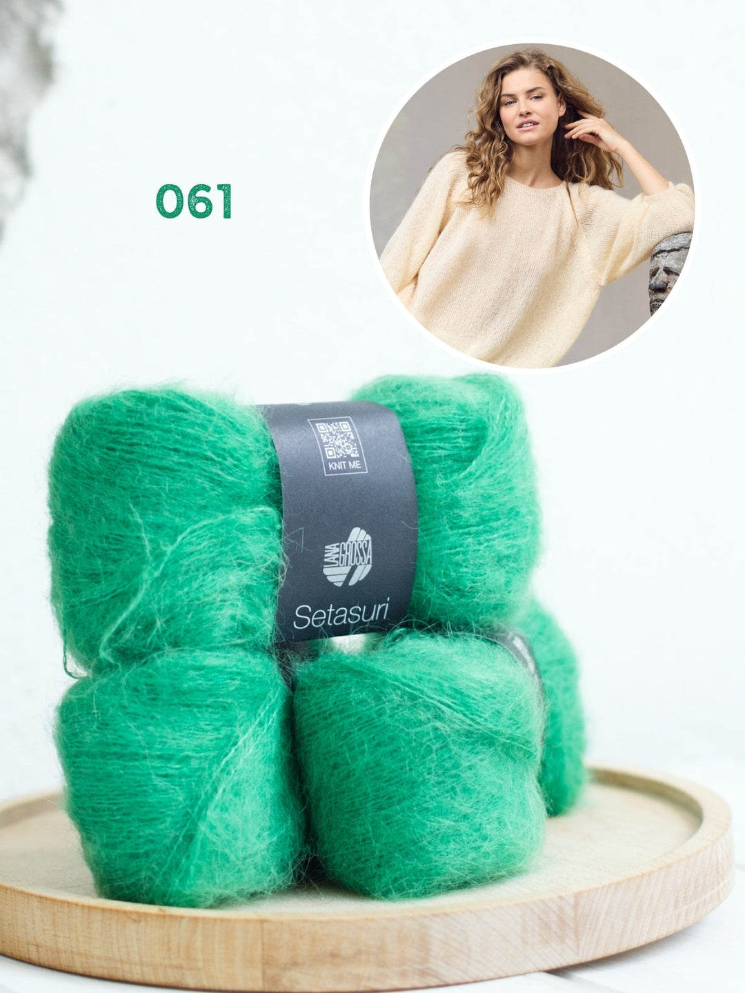 Strickpaket Setasuri Pullover mit Ballonärmeln