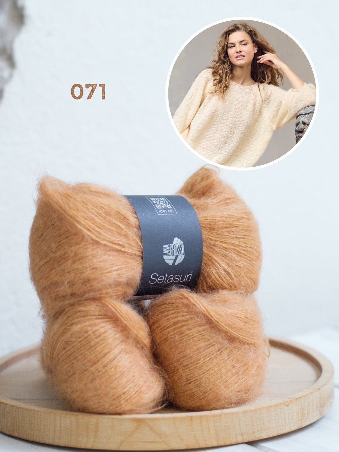 Strickpaket Setasuri Pullover mit Ballonärmeln