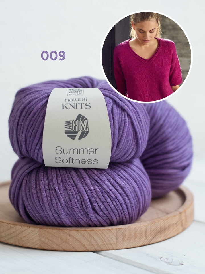 Strickpaket Summer Softness V-Ausschnitt Shirt