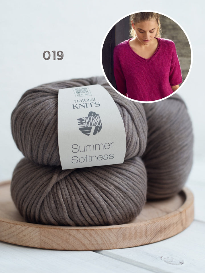 Strickpaket Summer Softness V-Ausschnitt Shirt