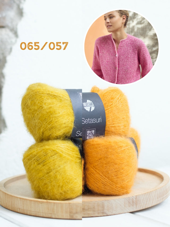 Strickpaket Setasuri Ringeljacke
