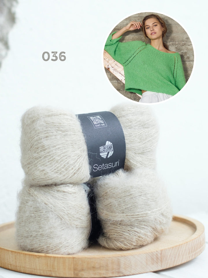 Strickpaket Setasuri Raglan Pullover