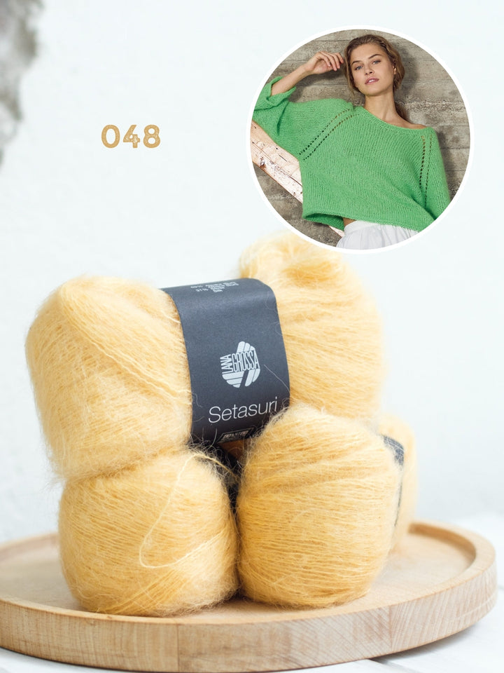 Strickpaket Setasuri Raglan Pullover