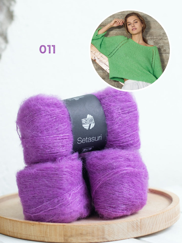 Strickpaket Setasuri Raglan Pullover
