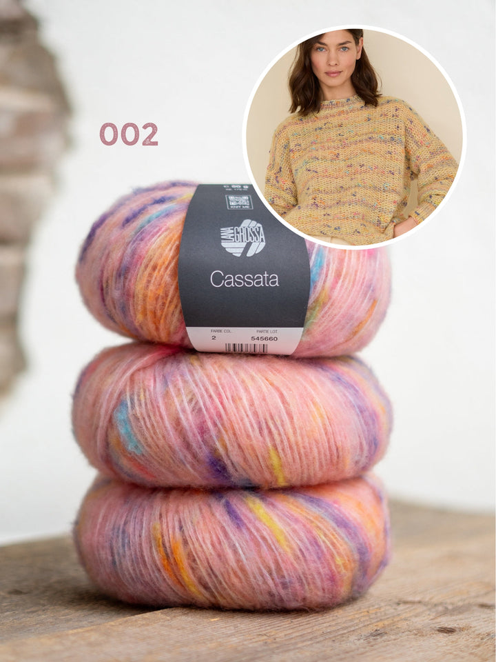 Strickpaket Cassata Strukturpullover