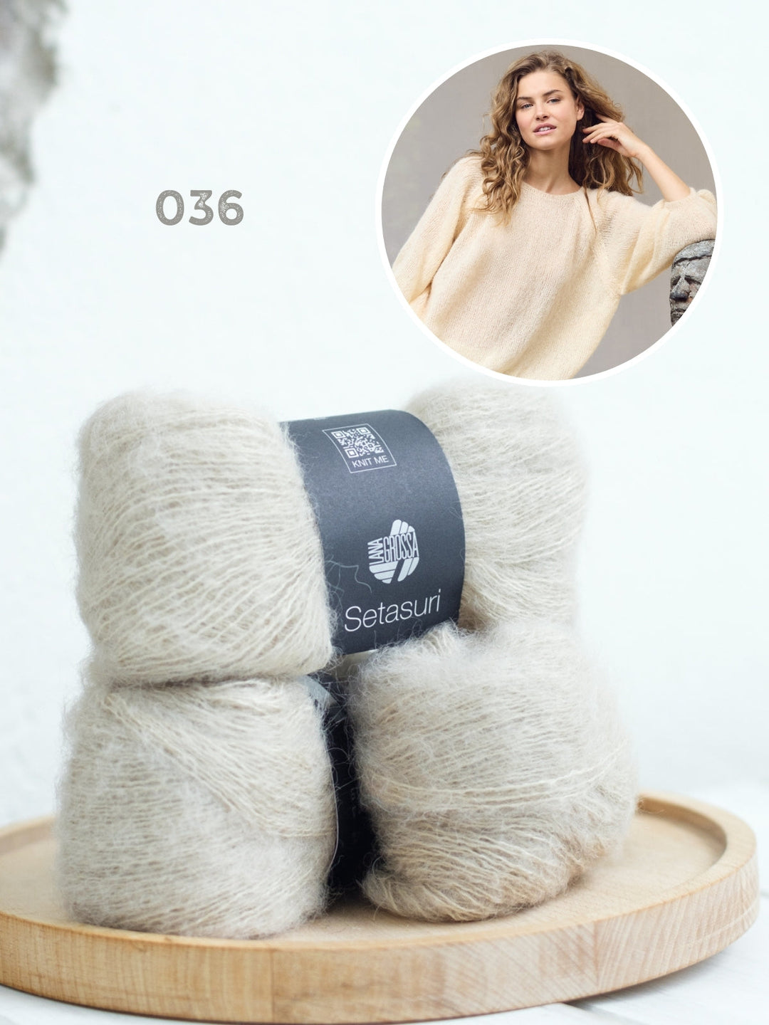 Strickpaket Setasuri Pullover mit Ballonärmeln