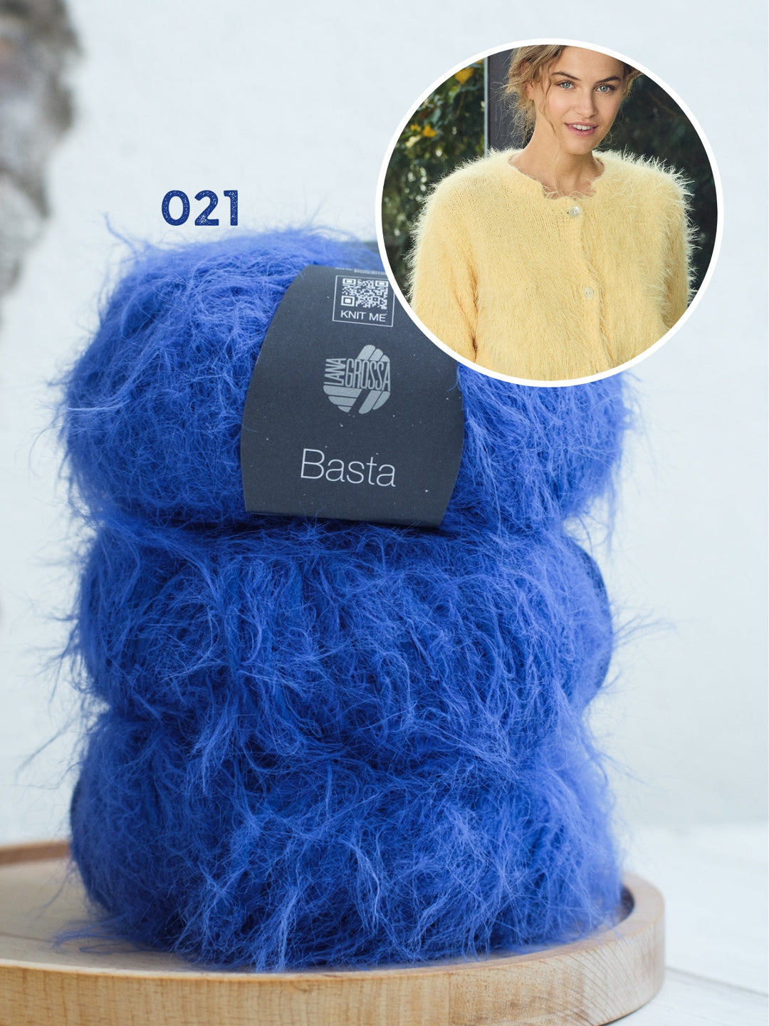 Strickpaket Basta Jacke mit kurzen Ärmeln