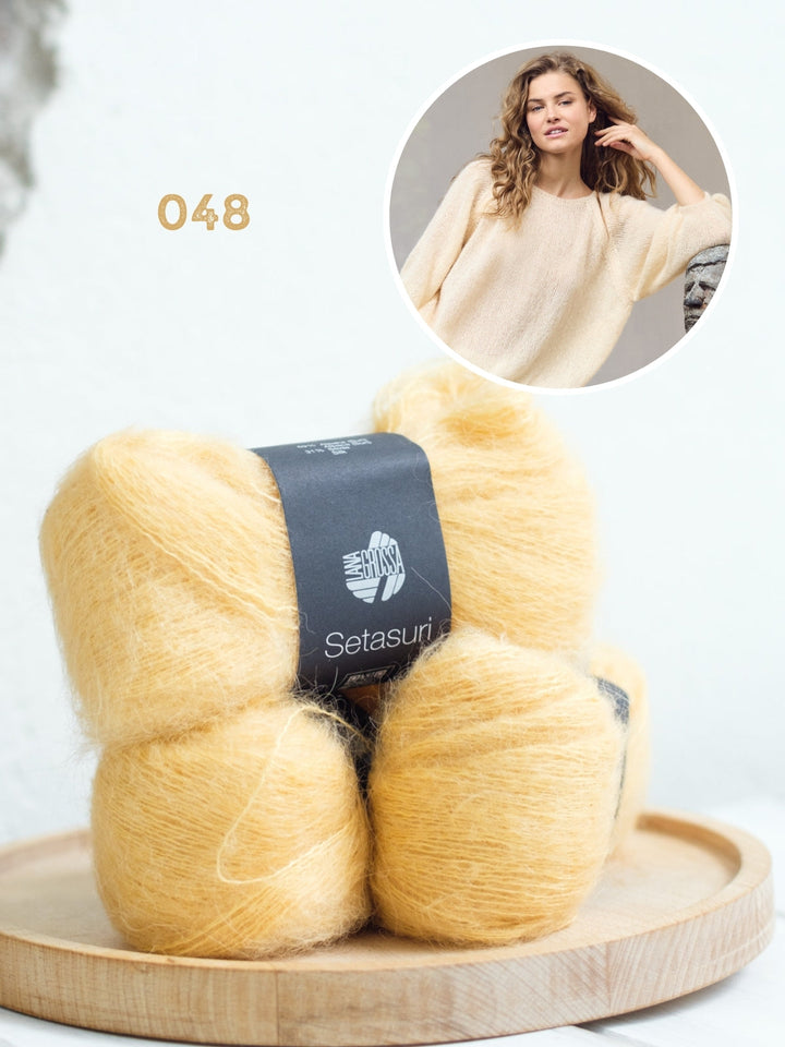 Strickpaket Setasuri Pullover mit Ballonärmeln