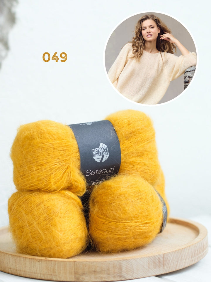 Strickpaket Setasuri Pullover mit Ballonärmeln