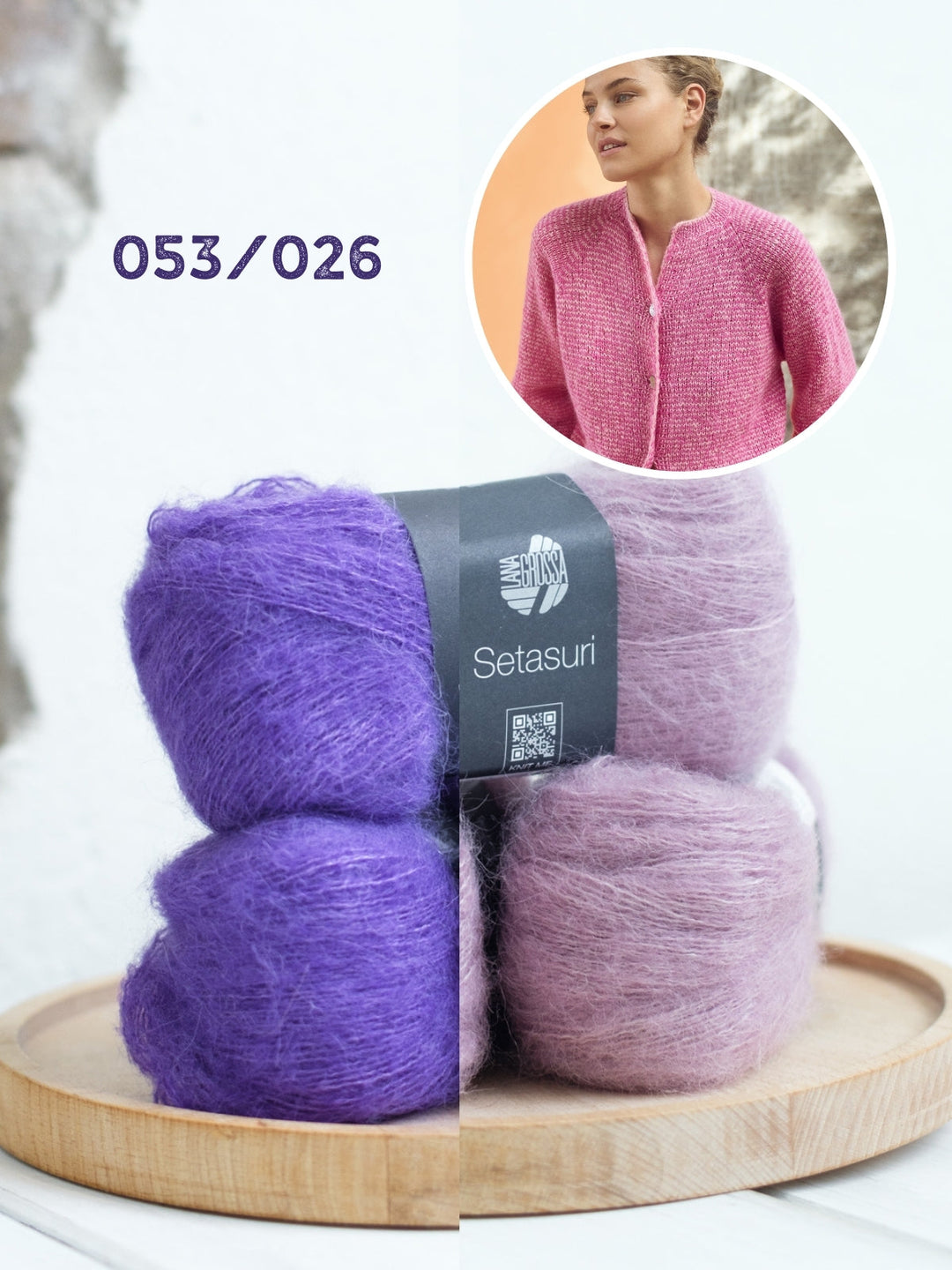 Strickpaket Setasuri Ringeljacke