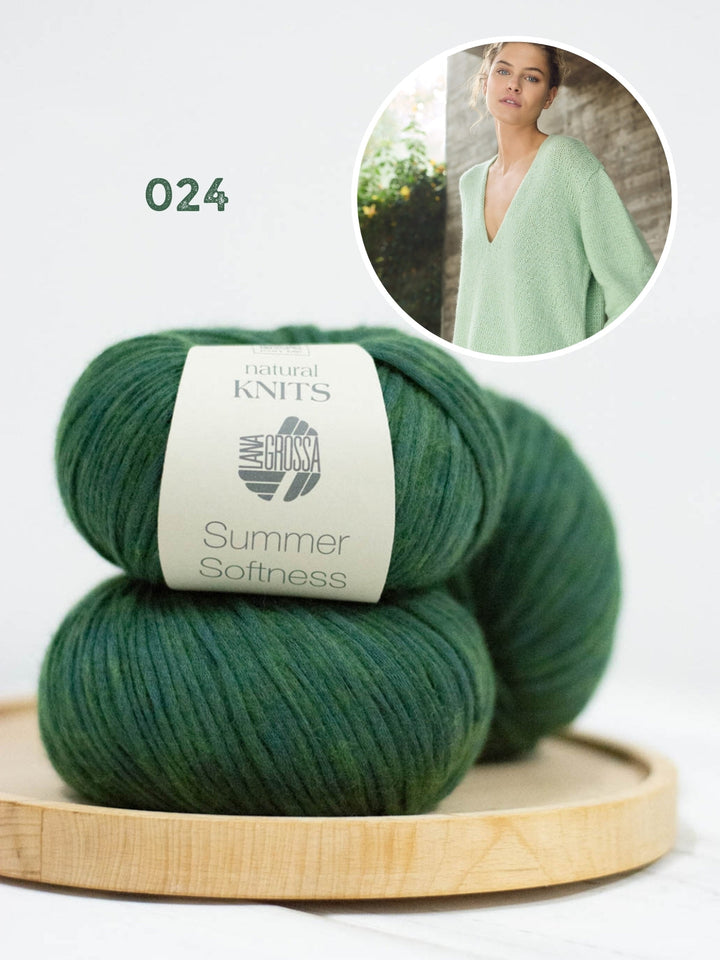 Strickpaket Summer Softness Tunika mit V-Ausschnitt