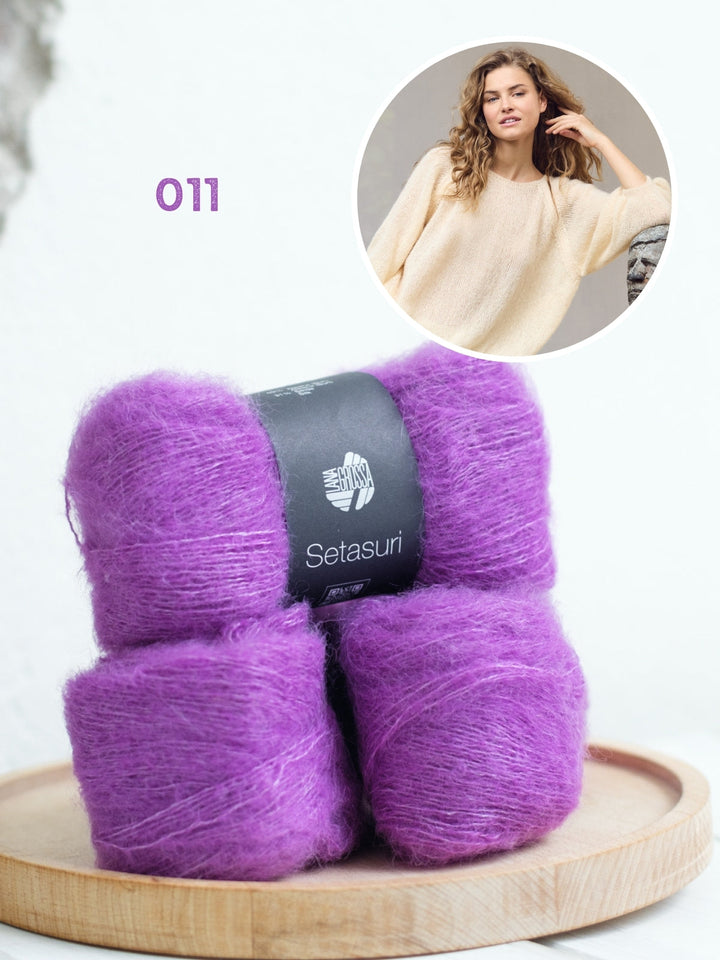 Strickpaket Setasuri Pullover mit Ballonärmeln