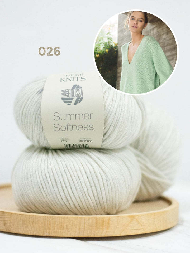 Strickpaket Summer Softness Tunika mit V-Ausschnitt