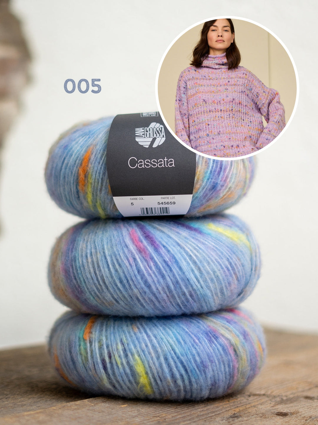 Strickpaket Cassata Rollkragenpullover