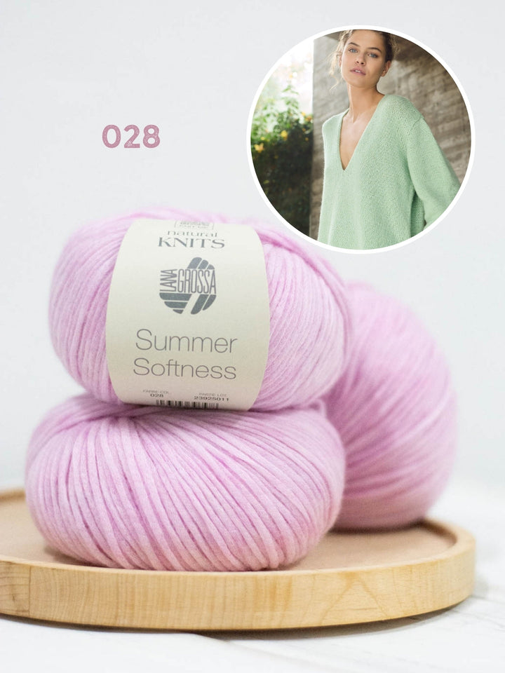Strickpaket Summer Softness Tunika mit V-Ausschnitt