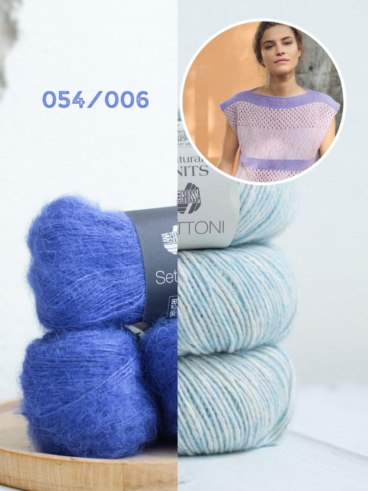 Strickpaket Setasuri Bottoni Top