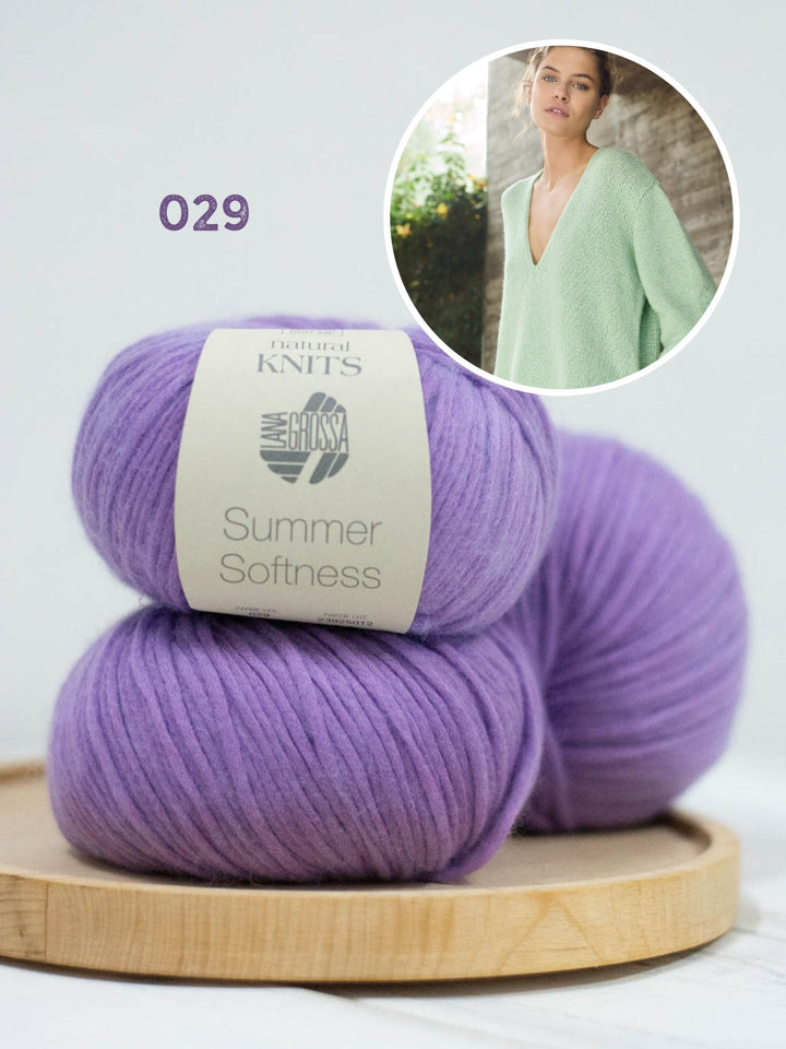 Strickpaket Summer Softness Tunika mit V-Ausschnitt