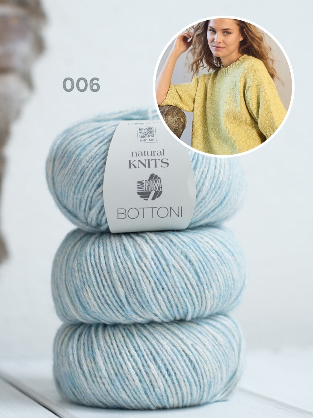 Strickpaket Bottoni Kurzarm Pullover