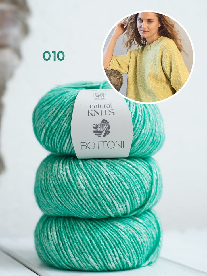 Strickpaket Bottoni Kurzarm Pullover