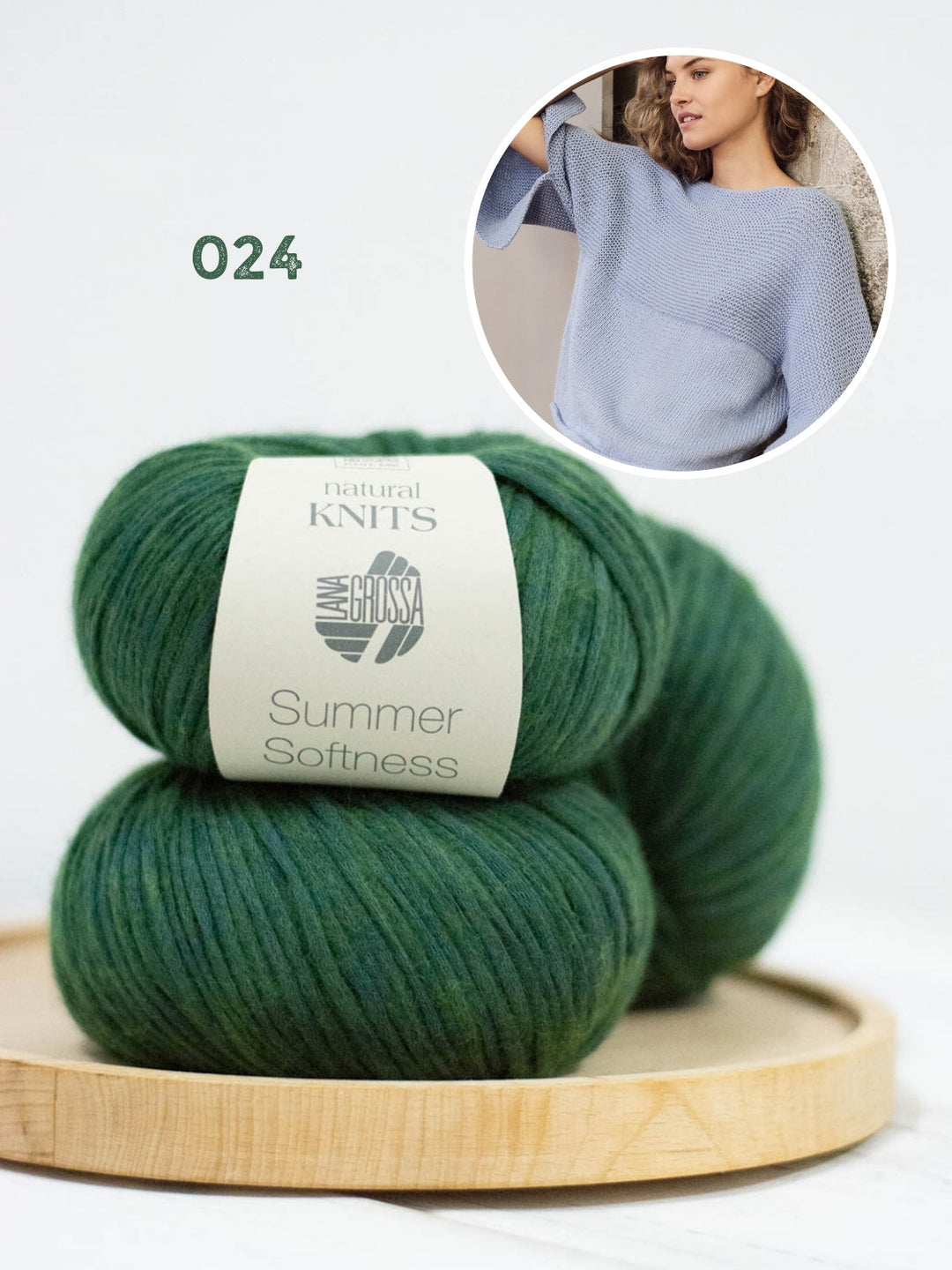 Strickpaket Summer Softness Pullover mit Rippenstruktur