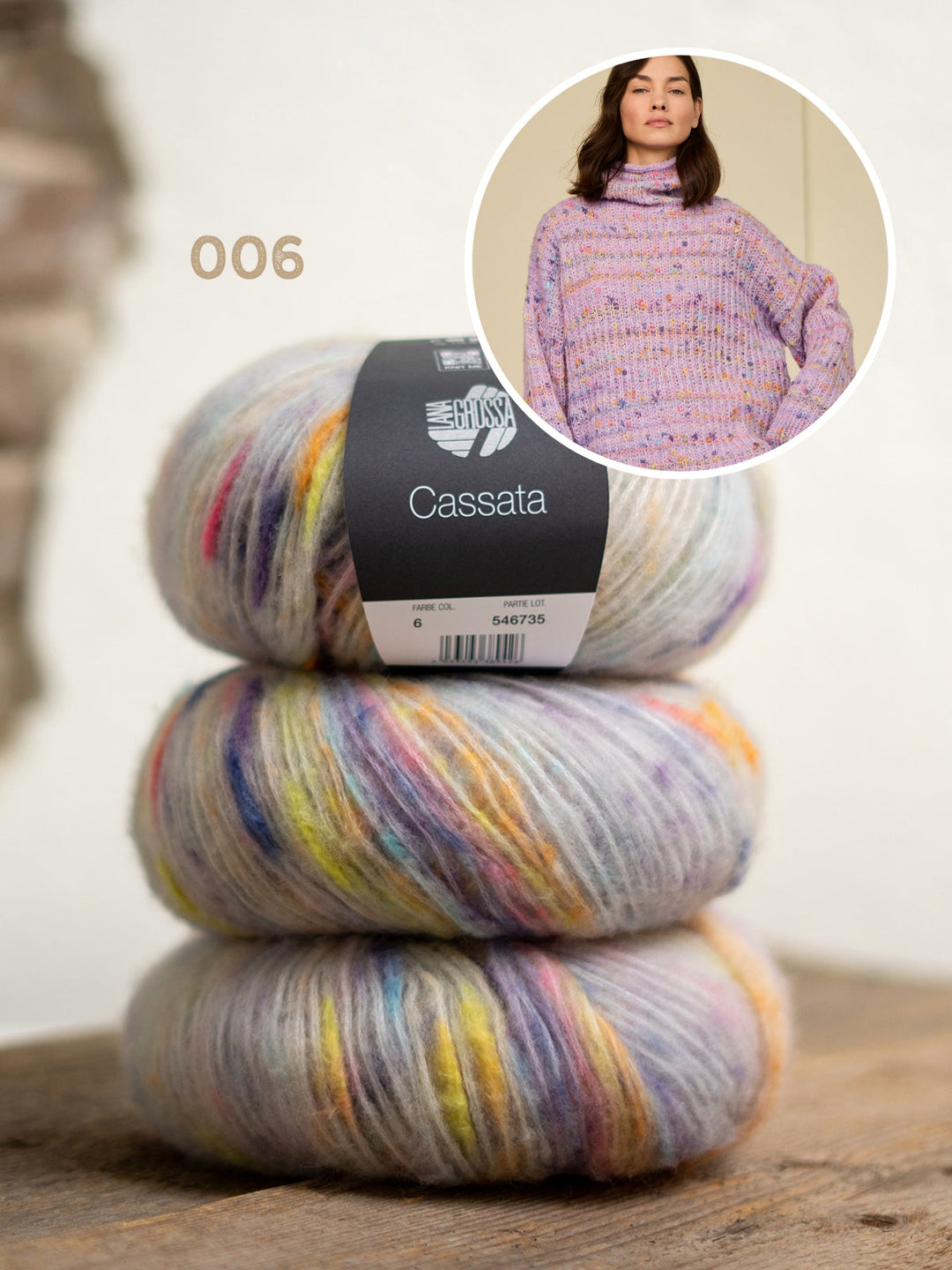 Strickpaket Cassata Rollkragenpullover